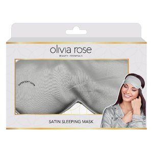 Olivia Rose Satin Sleeping Mask - Silver